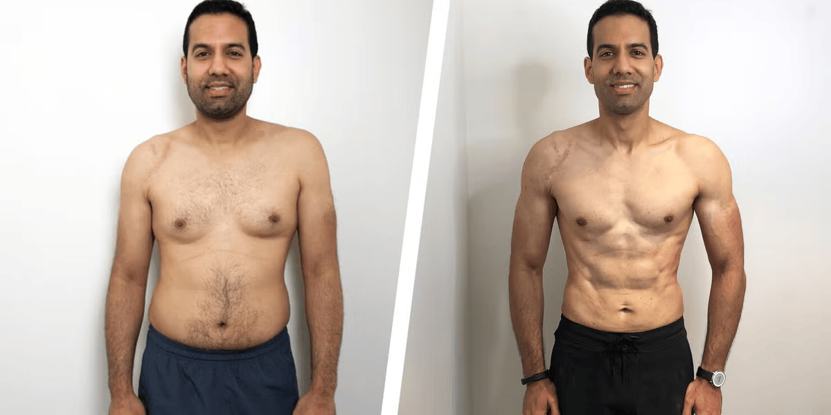 NEXA Retatrutide before and after weight loss result 5 (-16 kg · 90 days)
